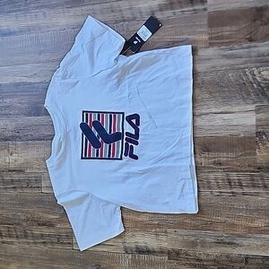 NWT Cropped Fila Tshirt Sz Medium
